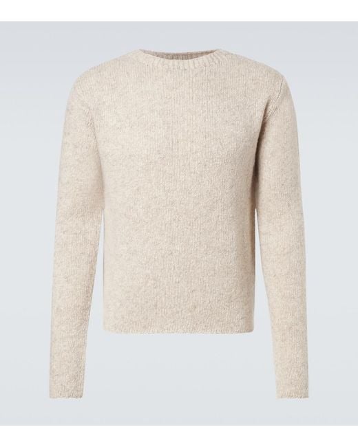 Pullover di Auralee in Natural da Uomo