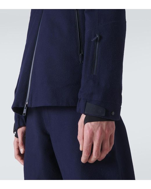 Zegna Blue Cashmere Ski Jacket for men