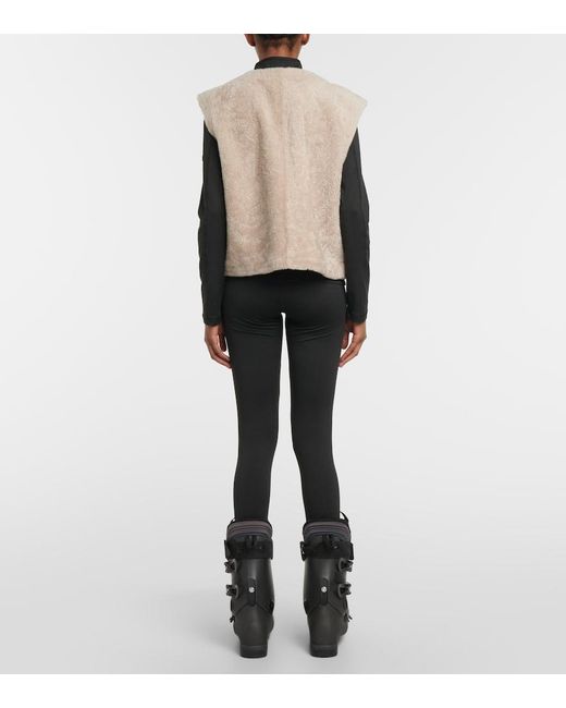 Jet Set Natural Sleeveless Shearling Vest