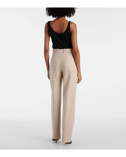 Pantaloni A Gamba Larga di Saint Laurent in White