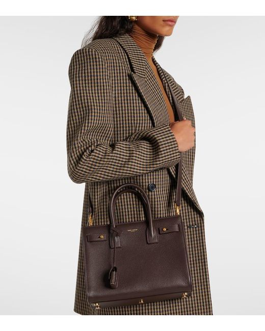 Saint Laurent Black Tote Sac De Jour Baby Aus Leder