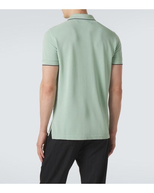 Tom Ford Green Pique Polo Shirt for men