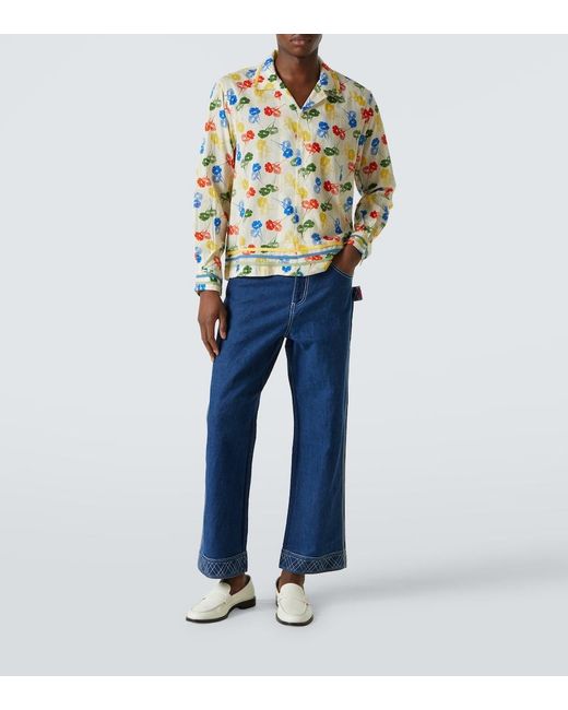 Bode Gray Cotton Shirt for men