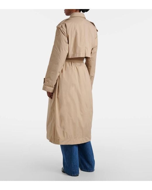 Moncler Natural Yevre Down Trench Coat