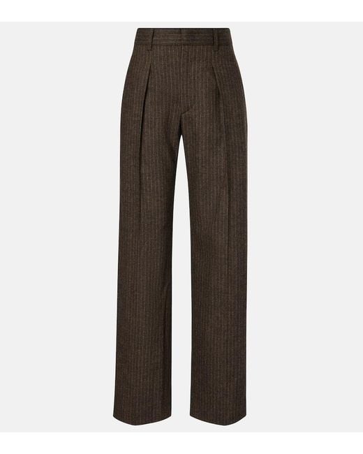 Pantaloni Da Completo Lisetta Gessati di Isabel Marant in Brown