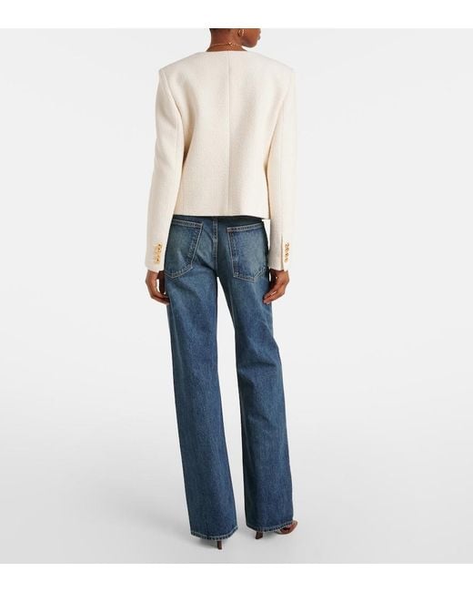 Nili Lotan Natural Patti Cotton-Blend Boucle Jacket