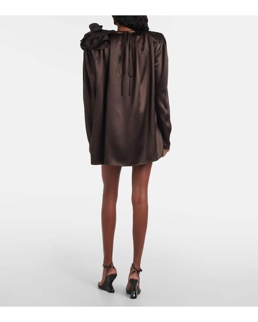 Magda Butrym Brown Top Aus Satin