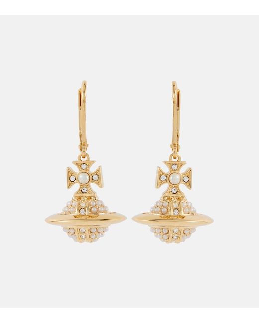 Vivienne Westwood Metallic Luzia Embellished Earrings