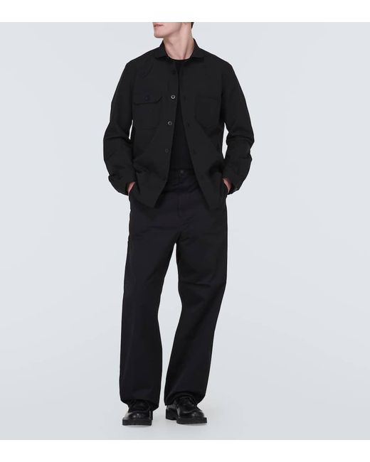 Camisa Tecnica Con Paneles Junya Watanabe de hombre de color Black
