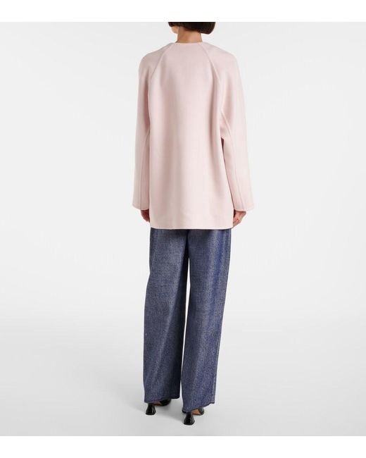 Bottega Veneta Pink Wool Coat