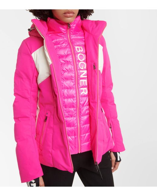 Veste doudoune de ski Della Bogner en coloris Pink