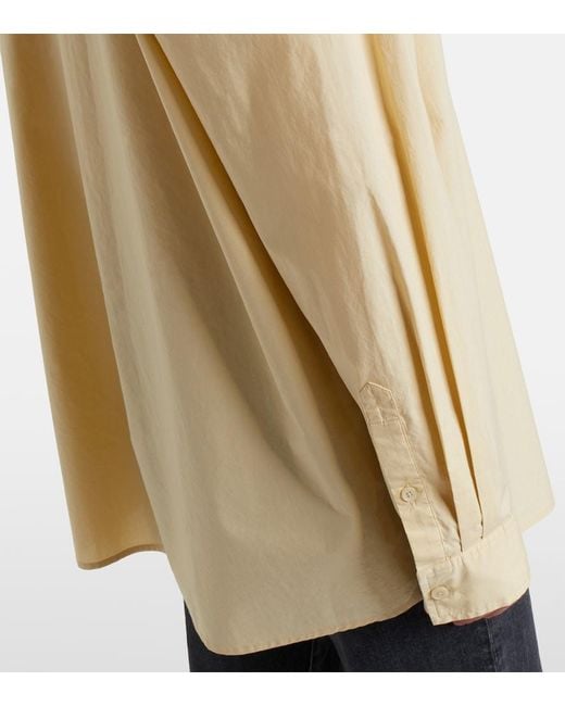 Totême Natural Oversized Cotton Poplin Shirt