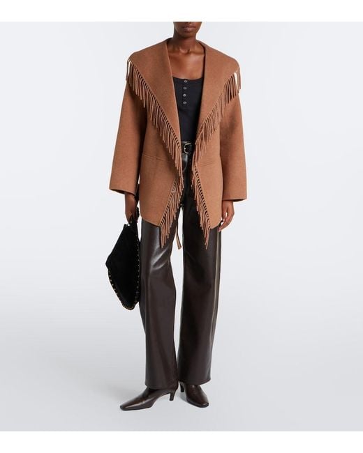 Jonathan Simkhai Brown Rowen Wool-Blend Jacket