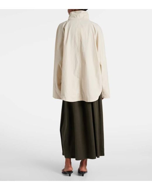 Totême  Natural Jacke Aus Einem Baumwollgemisch