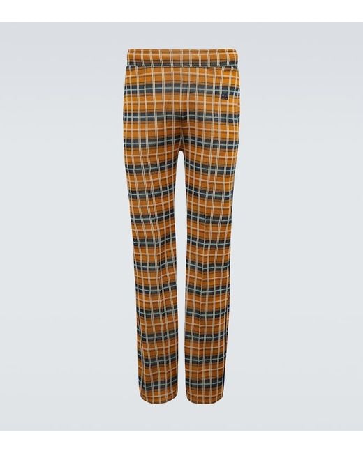 Wales Bonner Multicolor Samuel Checked Track Pants for men