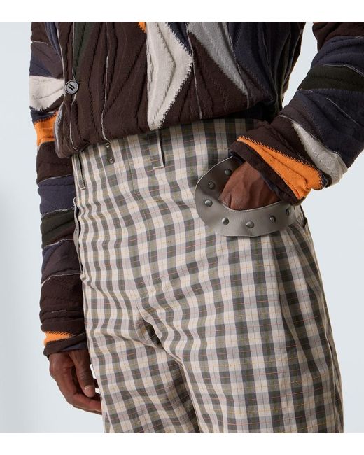 Kiko Kostadinov Gray Fitz Cotton-Blend Wide-Leg Pants for men