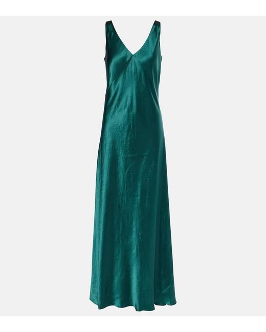 Vince Green Slipdress Aus Satin
