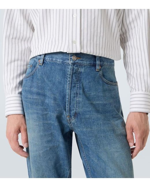 Jeans Rectos Mick De Tiro Medio Saint Laurent de hombre de color Blue