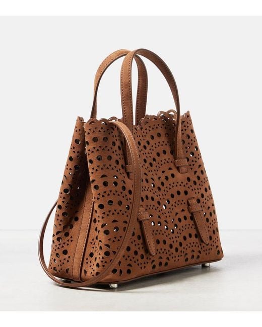 上品な存在感☆ ALAIA Mina 20 vienne vague brown tote bag Alaïa | Mina 20 vienne vague brown tote bag | Savannahs