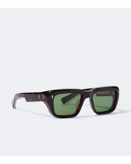 Jacques Marie Mage Eckige Sonnenbrille Walker in Green für Herren