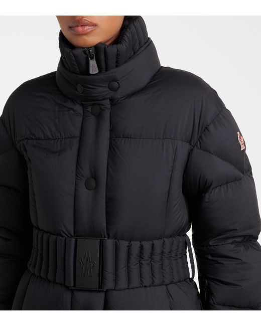 Moncler Black Coronel Belted Down Jacket