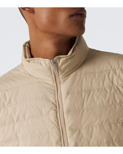 Brunello Cucinelli Natural Technical Down Vest for men