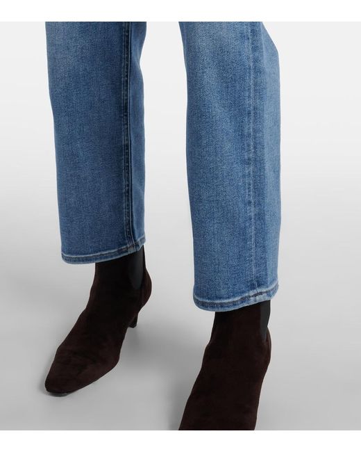 Citizens of Humanity Blue Palma High-Rise Straight Jeans