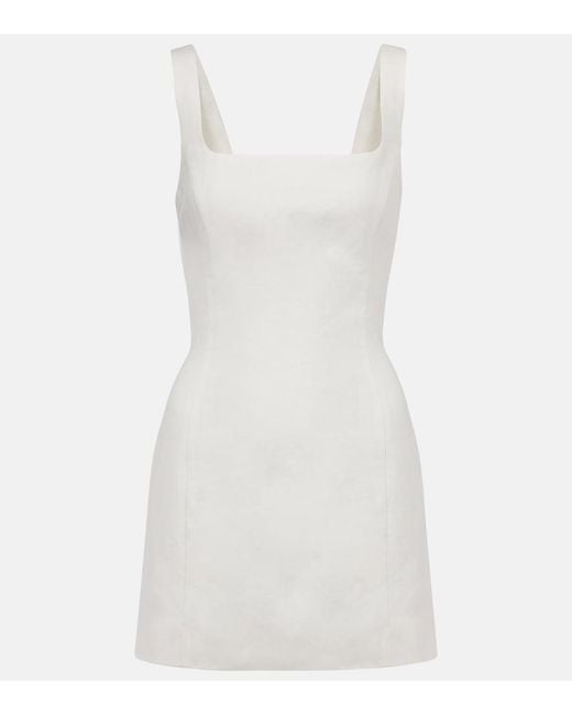 Sir White Iris Linen Minidress