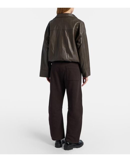 Citizens of Humanity Black Miro Cotton Fleece Sweatpants