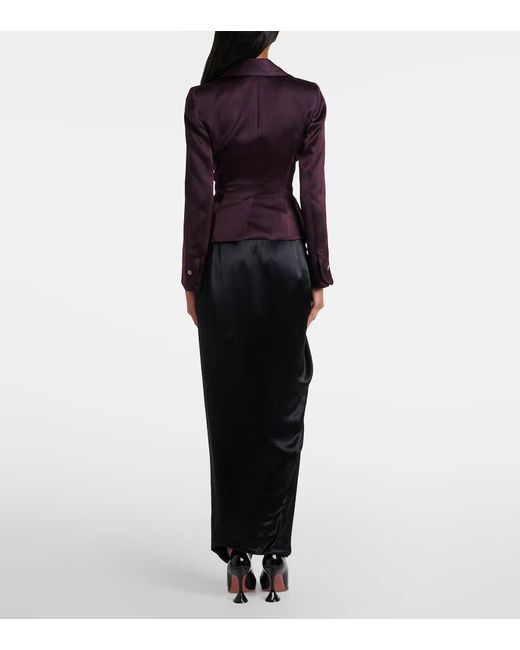 Vivienne Westwood Black Midirock Aus Satin