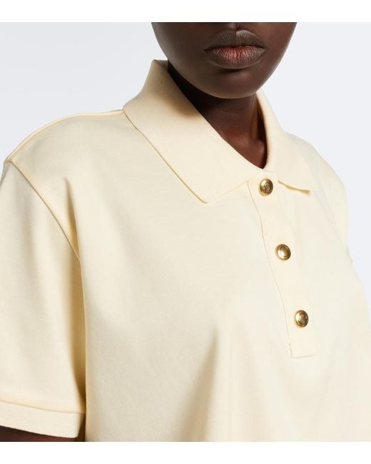 Polo De Algodon Moncler de color Natural