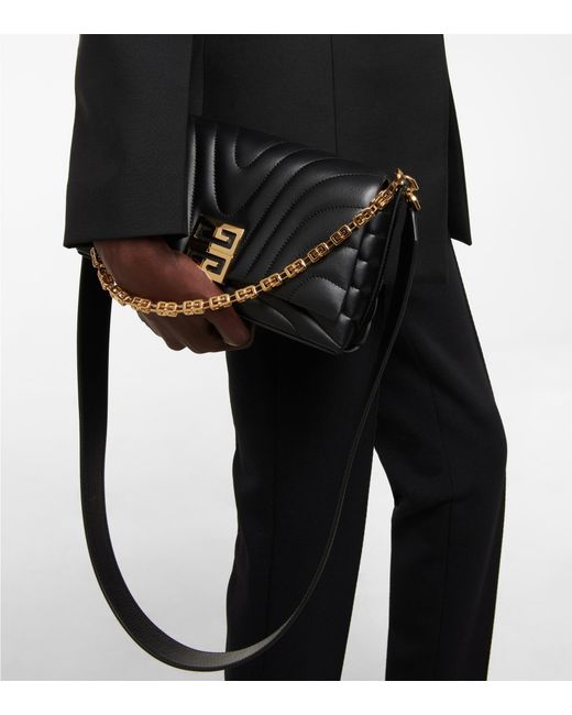 Givenchy 4g Padded Leather Shoulder Bag in Black | Lyst