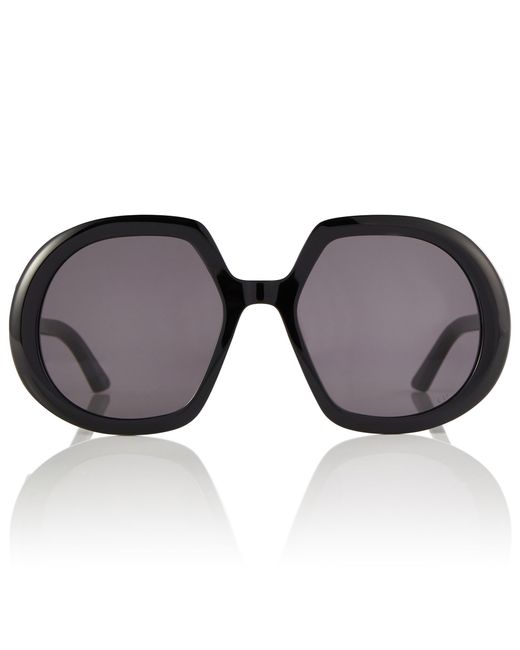 Dior Synthetic Diorbobby R1u Round Sunglasses in Black | Lyst