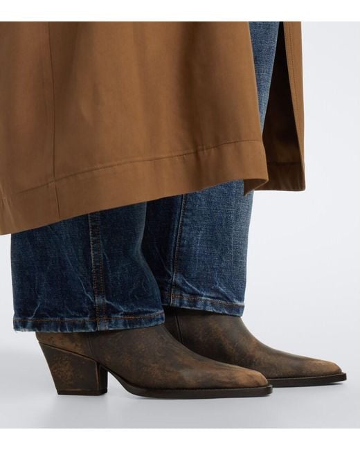 Paris Texas Black Jane Leather Cowboy Boots