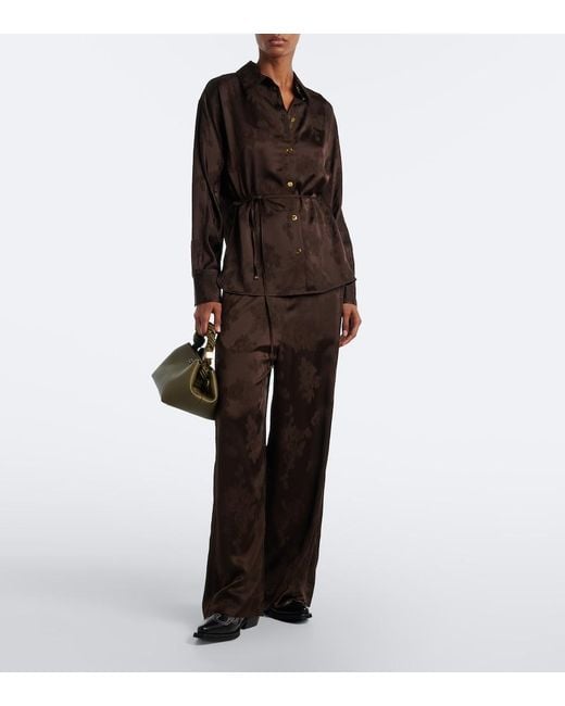 Ganni Green Bou Small Top-Handle Bag