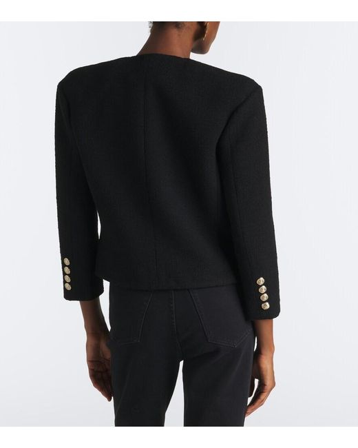 Balmain Black Wool-Blend Jacket