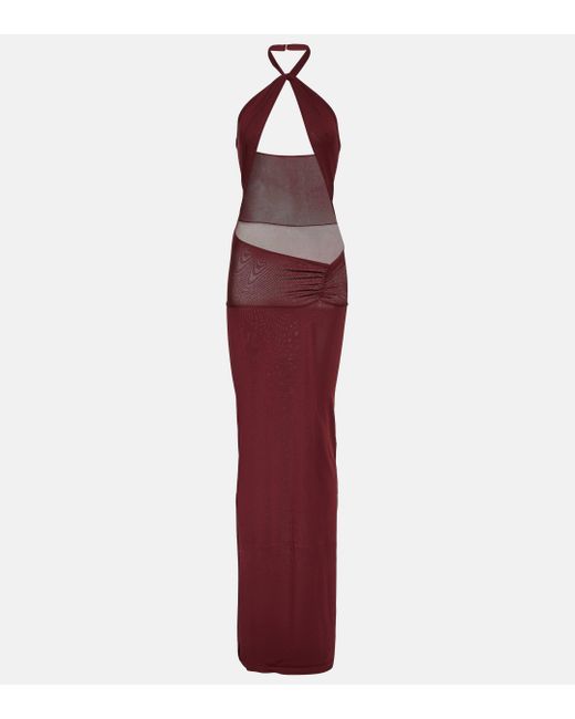 AYA MUSE Red Eufala Cutout Maxi Dress
