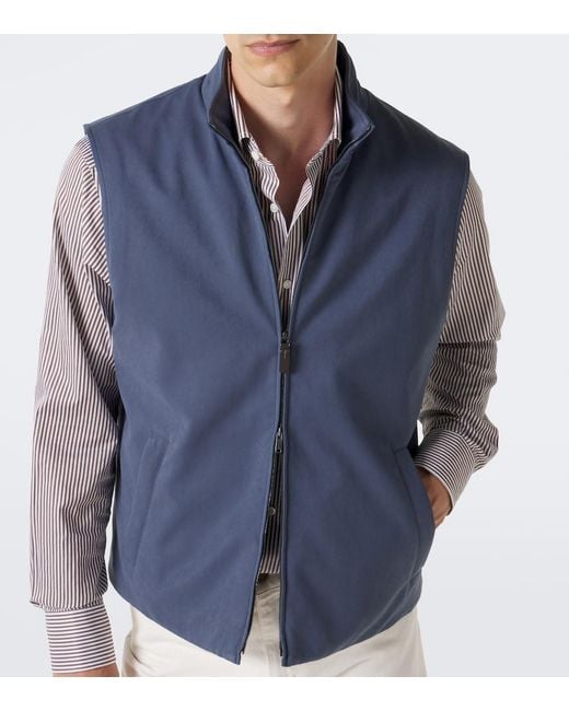 Tod's Blue Technical Vest for men