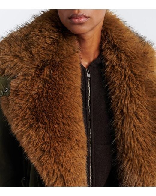 Moncler Brown Halicte Down Coat