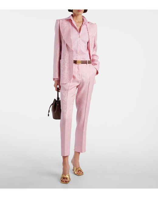 Chemise En Jacquard De Coton Etro en coloris Pink