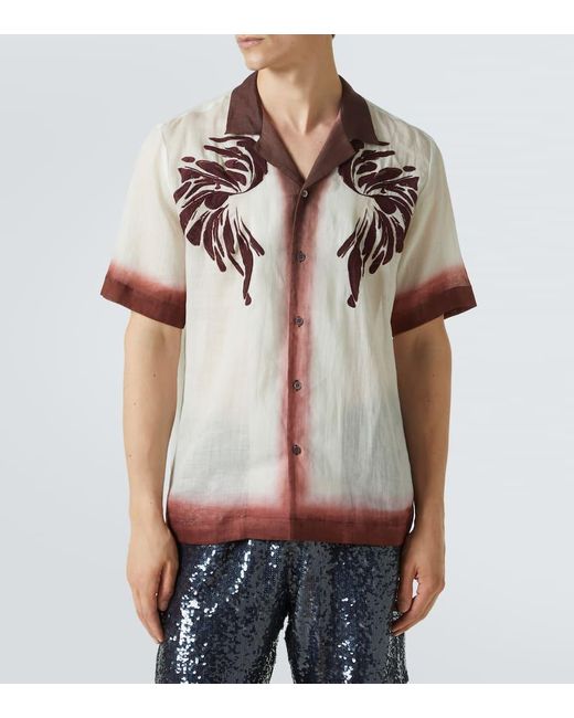 Dries Van Noten Besticktes Hemd in Multicolor für Herren