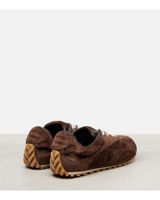 Bottega Veneta Brown Orbit Suede Sneakers
