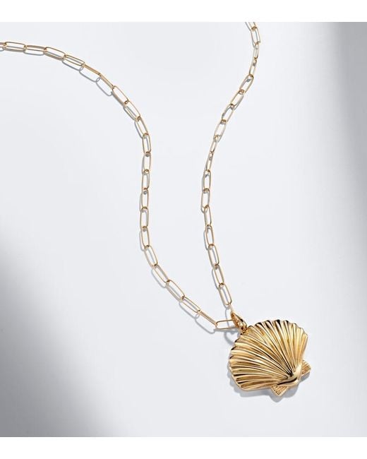 Mateo Metallic Venus Large 14Kt Pendant Necklace