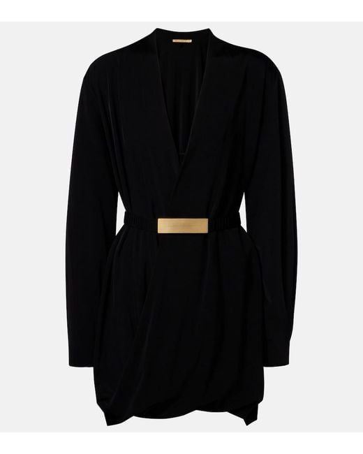 ViX Black X Rosie Huntington-Whiteley Rosana Minidress