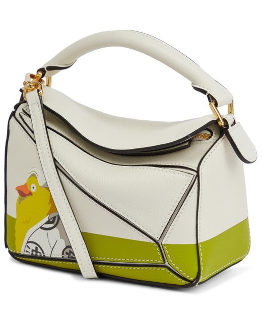 Loewe X Spirited Away tori sama Puzzle Mini Leather Shoulder Bag Lyst