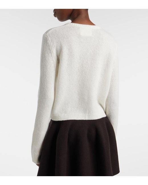Lisa Yang White Felicia Cashmere And Silk Cardigan