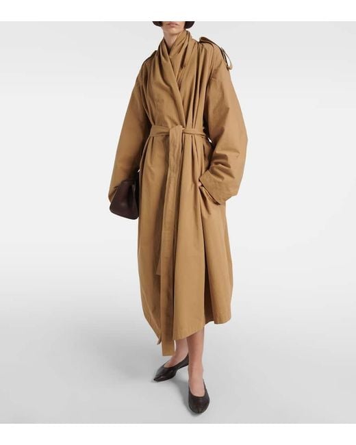 The Row Brown Liisa Leather Ballet Flats