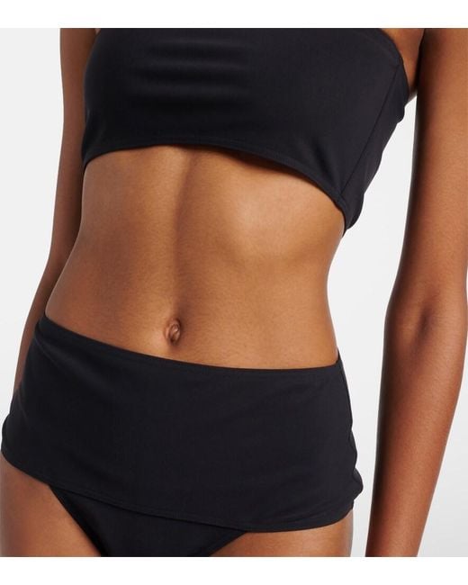 Alaïa Black Jersey Bikini