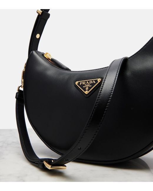 Prada Black Arque Mini Leather Shoulder Bag