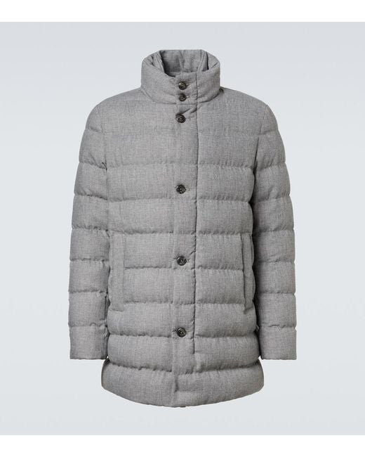 Herno Gray Down Coat for men